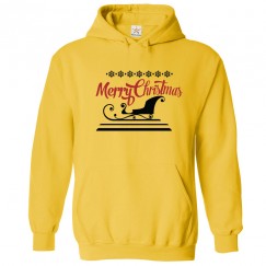 Merry Christmas Santa Sleigh Ride Kids & Adults Unisex Hoodie